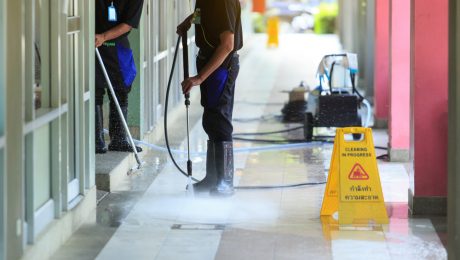 Power Washing of Storefront